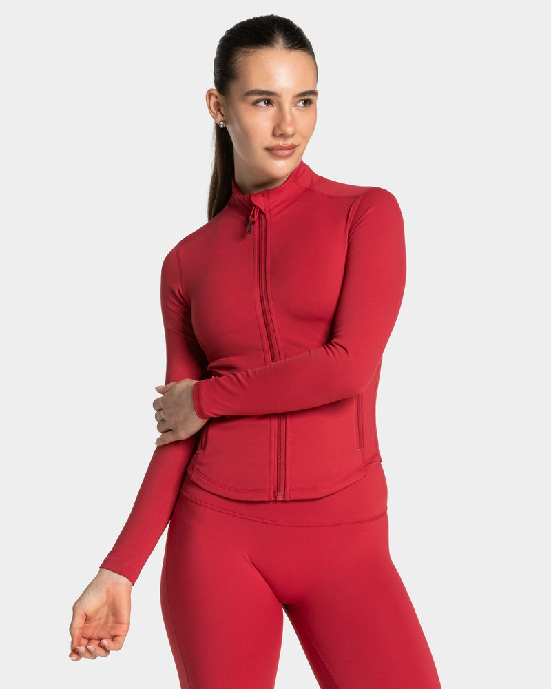 Veste de sport zippée sculptante Allrounder « Cherry »