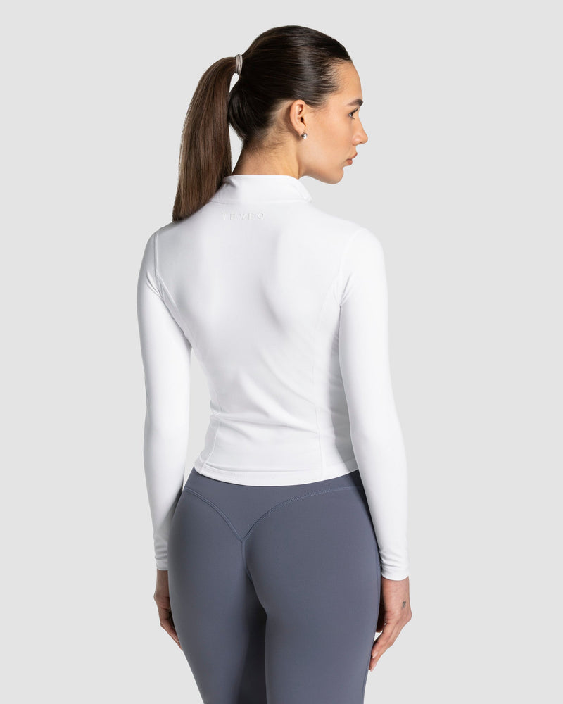 Veste de sport zippée sculptante Allrounder « blanc »