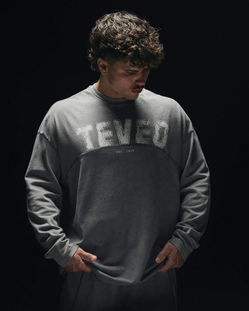 Haut à manches longues oversize Legacy Lifting « Acid Grey »