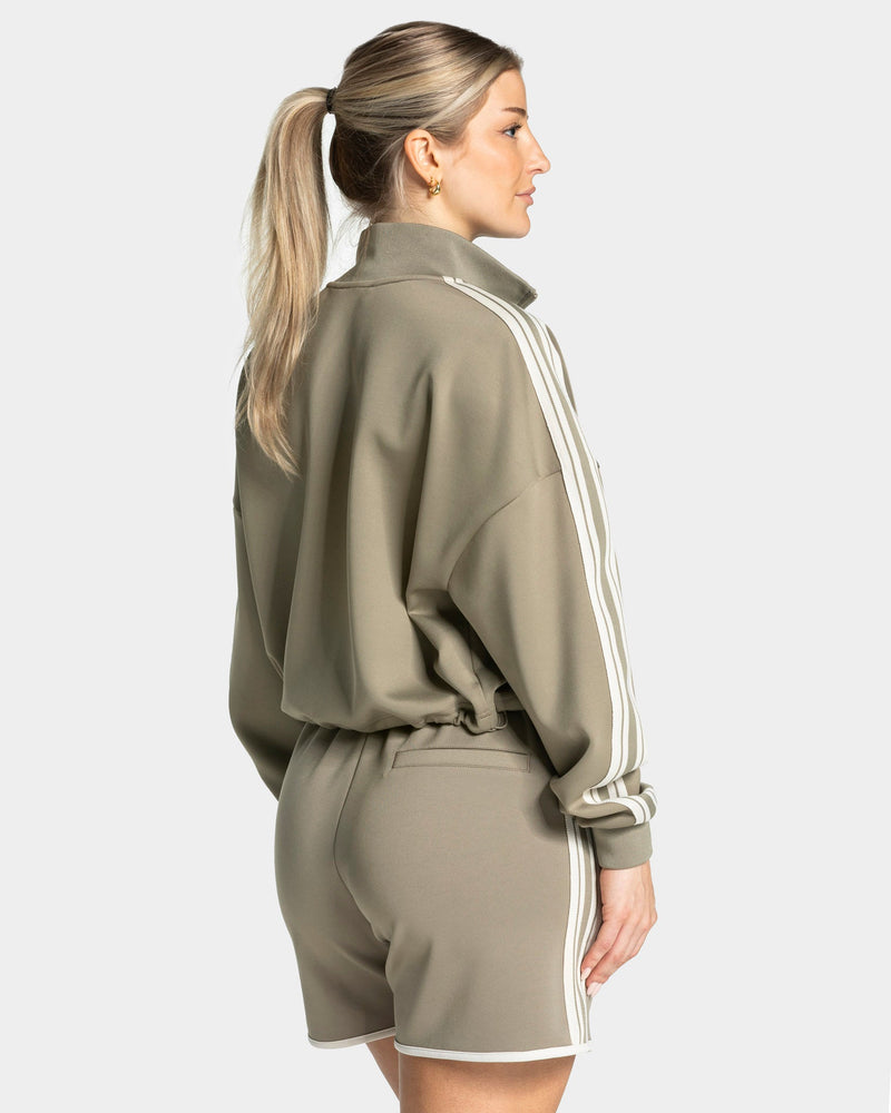 Veste de sport zippée et courte Club « kaki »