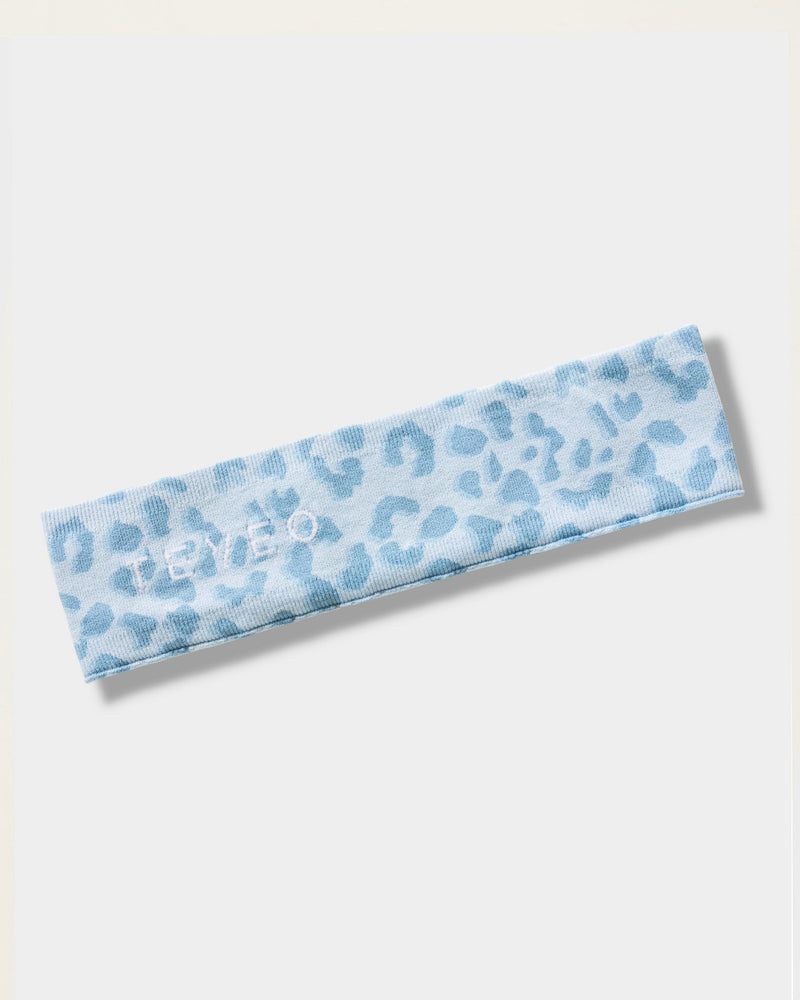 Bandeau Contrastline « Léopard bleu layette »