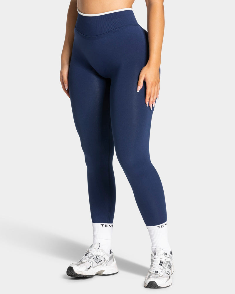 Legging Sculpt Scrunch Contrastline « Bleu foncé »