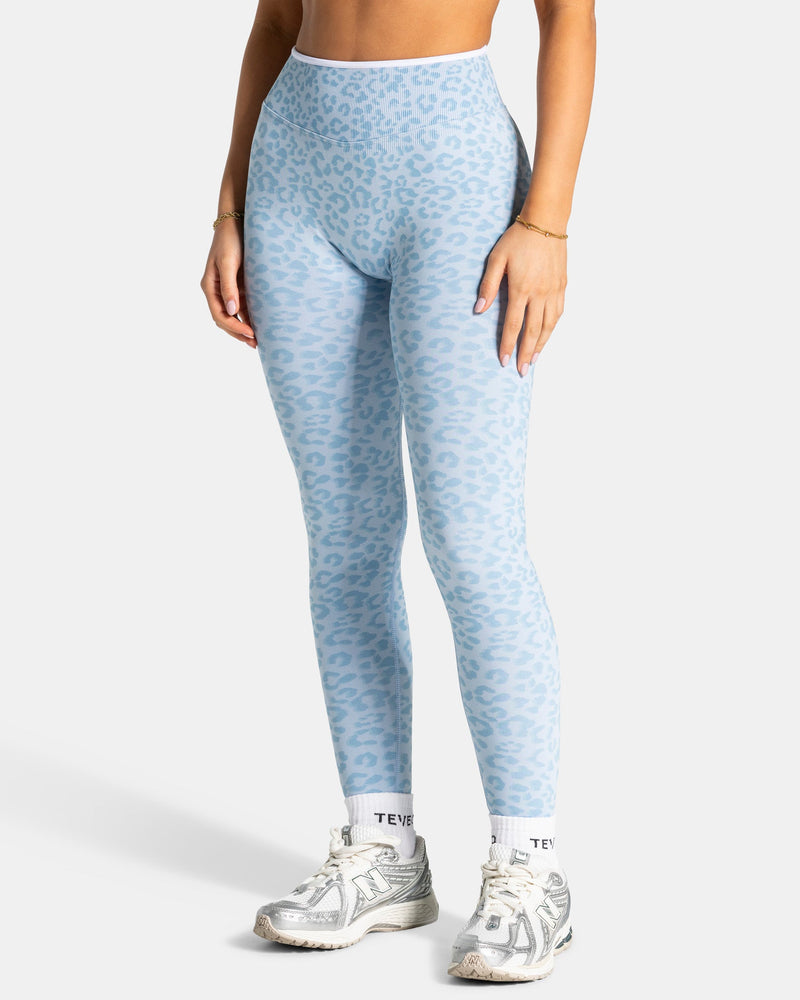 Legging Sculpt Scrunch Contrastline « Léopard bleu layette »
