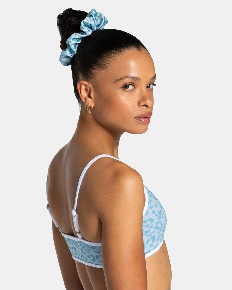 Chouchous (lot de 2) Contrastline « Léopard – bleu layette »