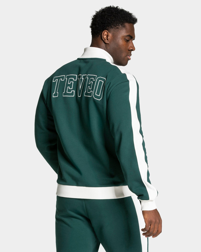 Veste de sport zippée Football « Vert foncé »
