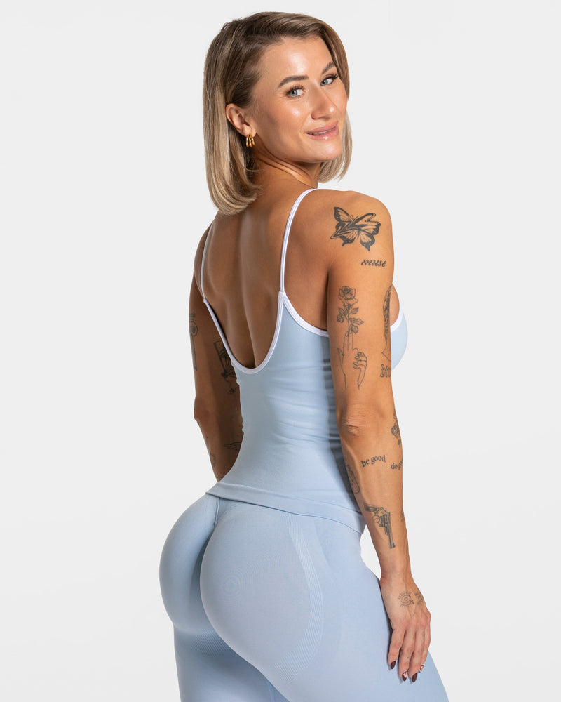 Caraco Contrastline « bleu layette »