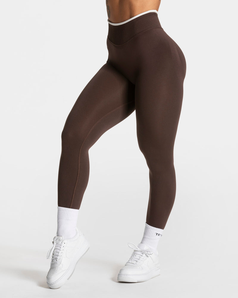 Legging Contrastline Sculpt scrunch « Espresso »