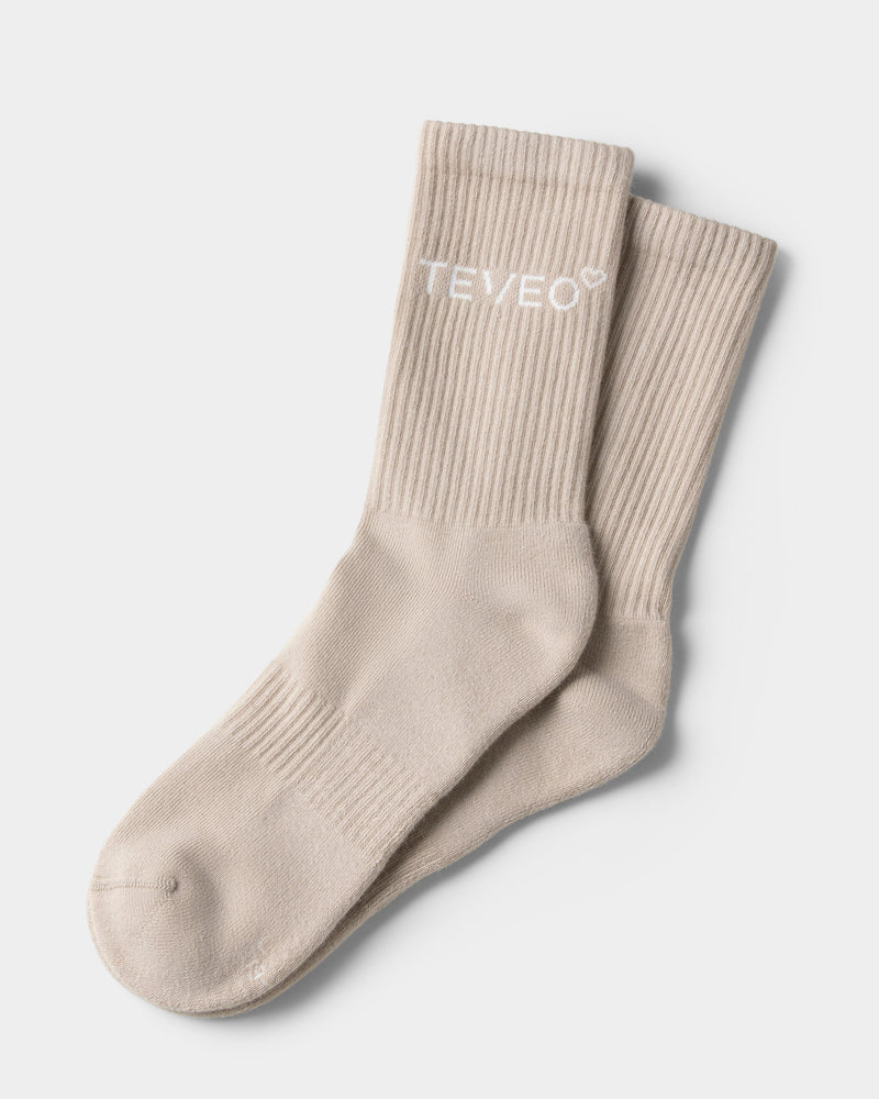 Chaussettes Contrastline (2 paires) « crème - blanc cassé »