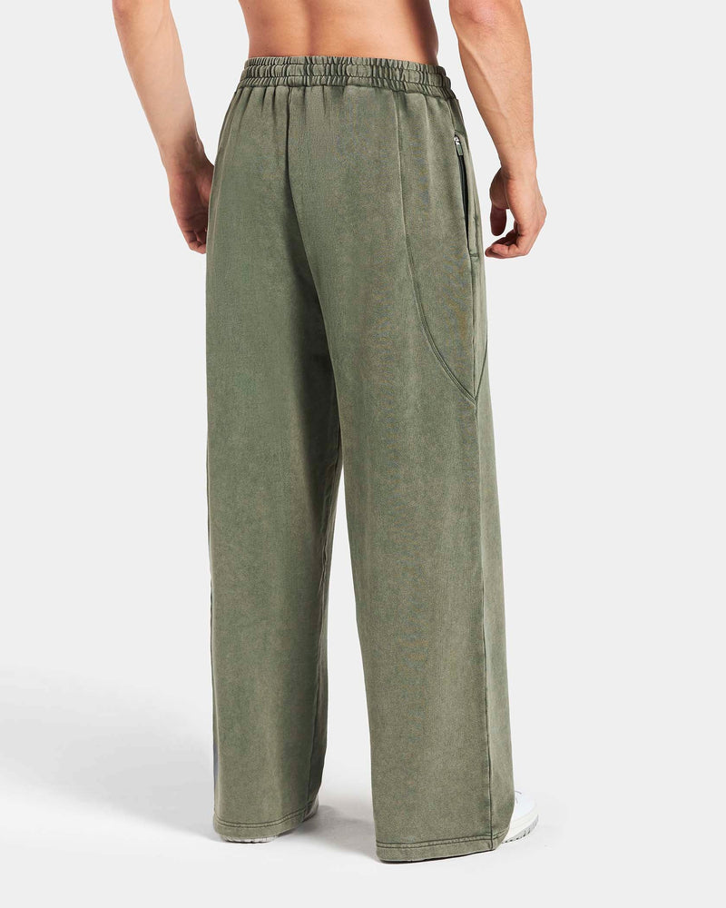 Pantalon de jogging Straight Leg oversize Legacy Lifting « Kaki Acid »