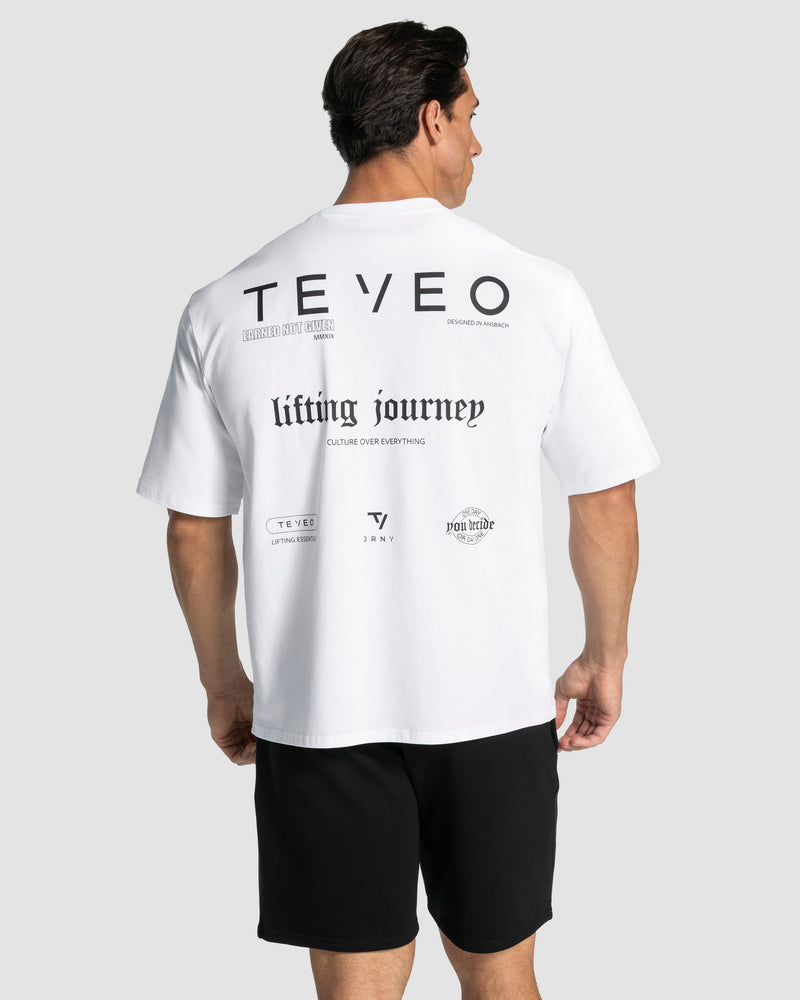 T-shirt oversize Lifting Journey « blanc »