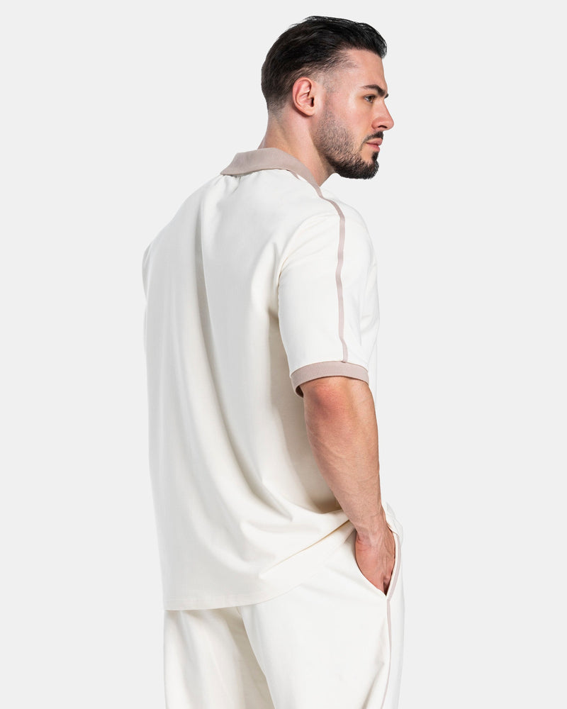 Polo à manches courtes Soft « Blanc cassé »