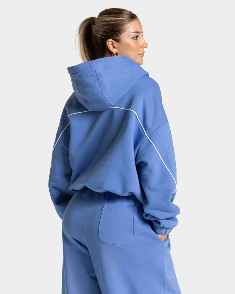 Sweat à capuche Contrastline « azur »