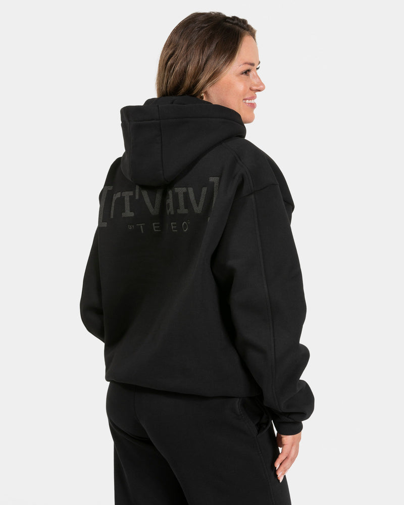 Sweat à capuche oversize RI’VAIV « noir »