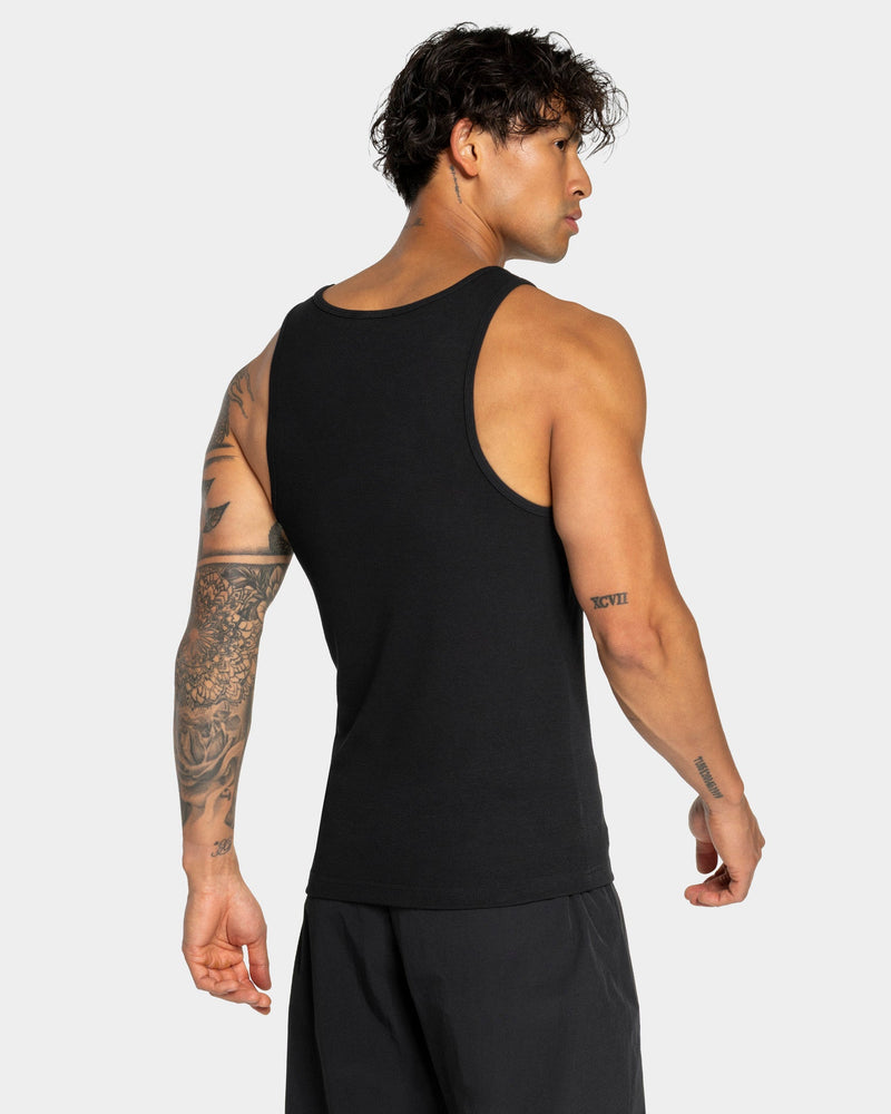 Débardeur côtelé Workout « noir »