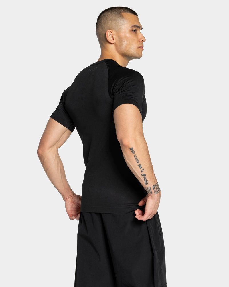 T-shirt Workout sans coutures « noir/anthracite »