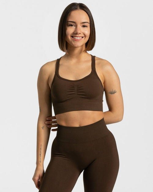 Brassière Timeless Scrunch « marron foncé »