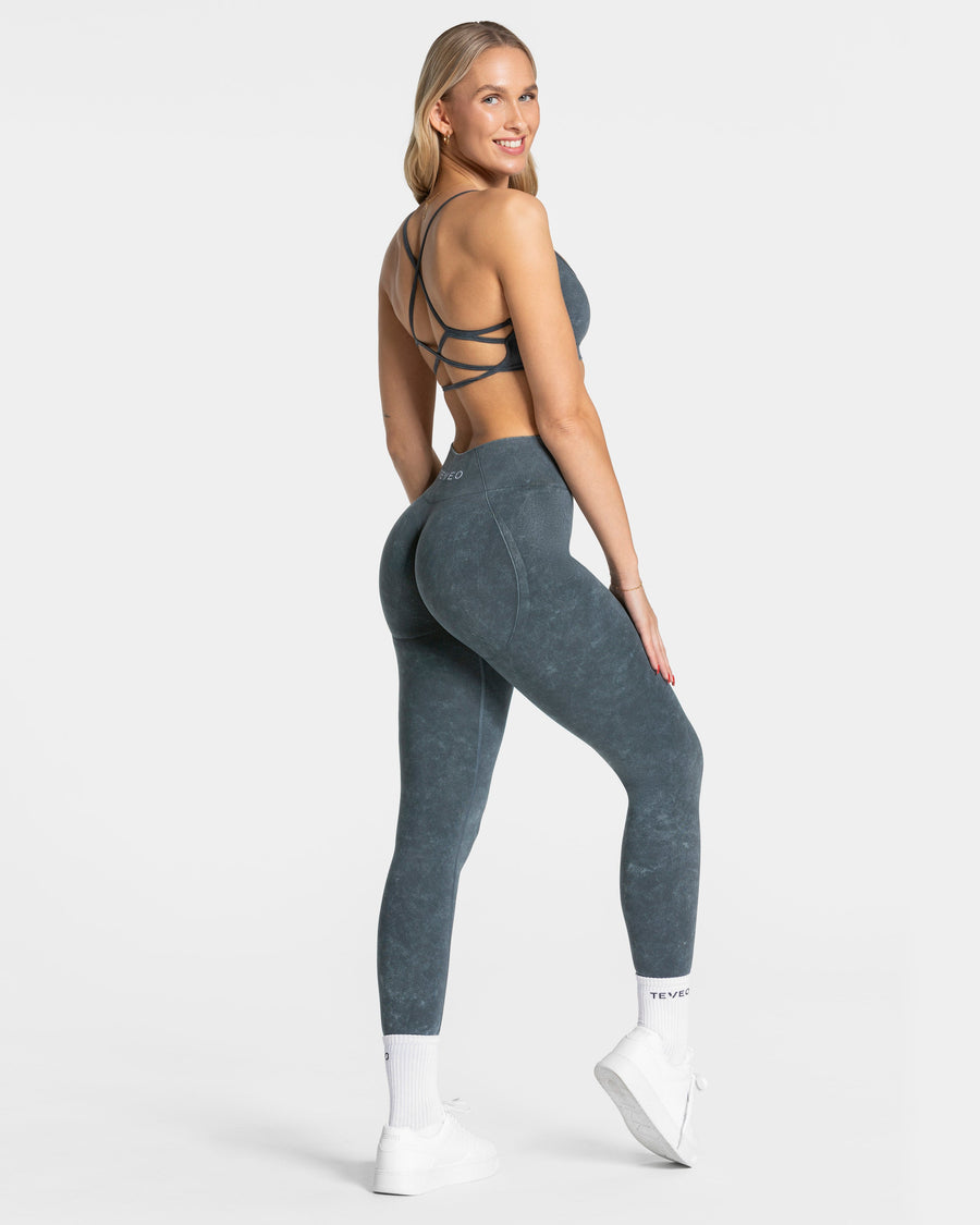 Legging Acid Covert scrunch « bleu marine »