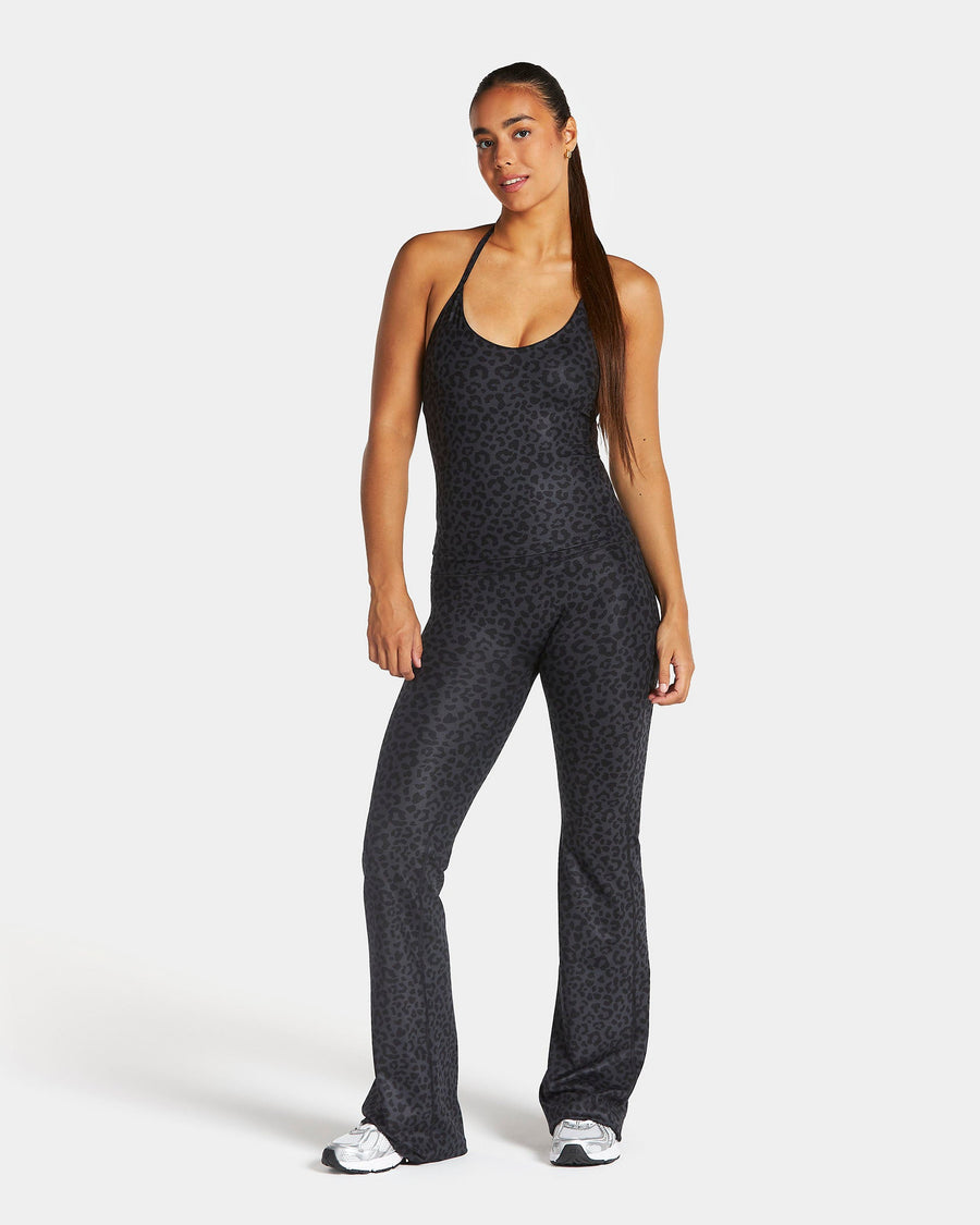 Legging évasé standard Allrounder « Léopard noir »