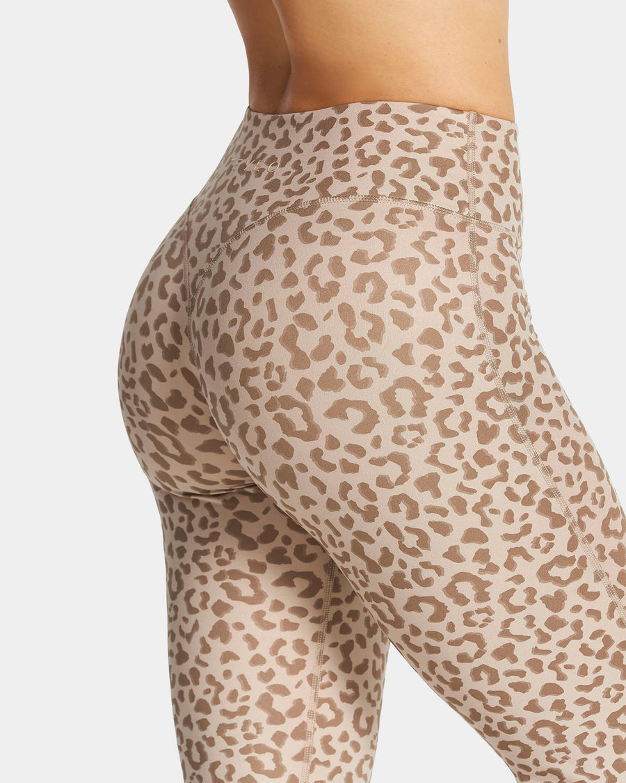 Legging évasé à coupe longue Allrounder « Léopard Dune »