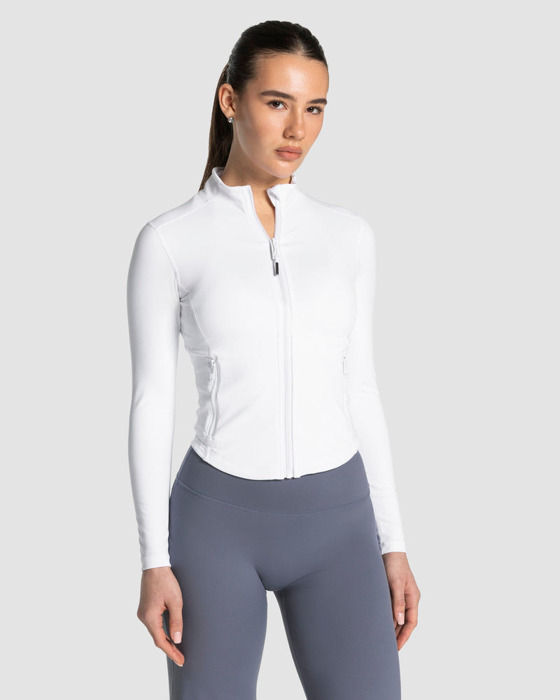 Veste de sport zippée sculptante Allrounder « blanc »