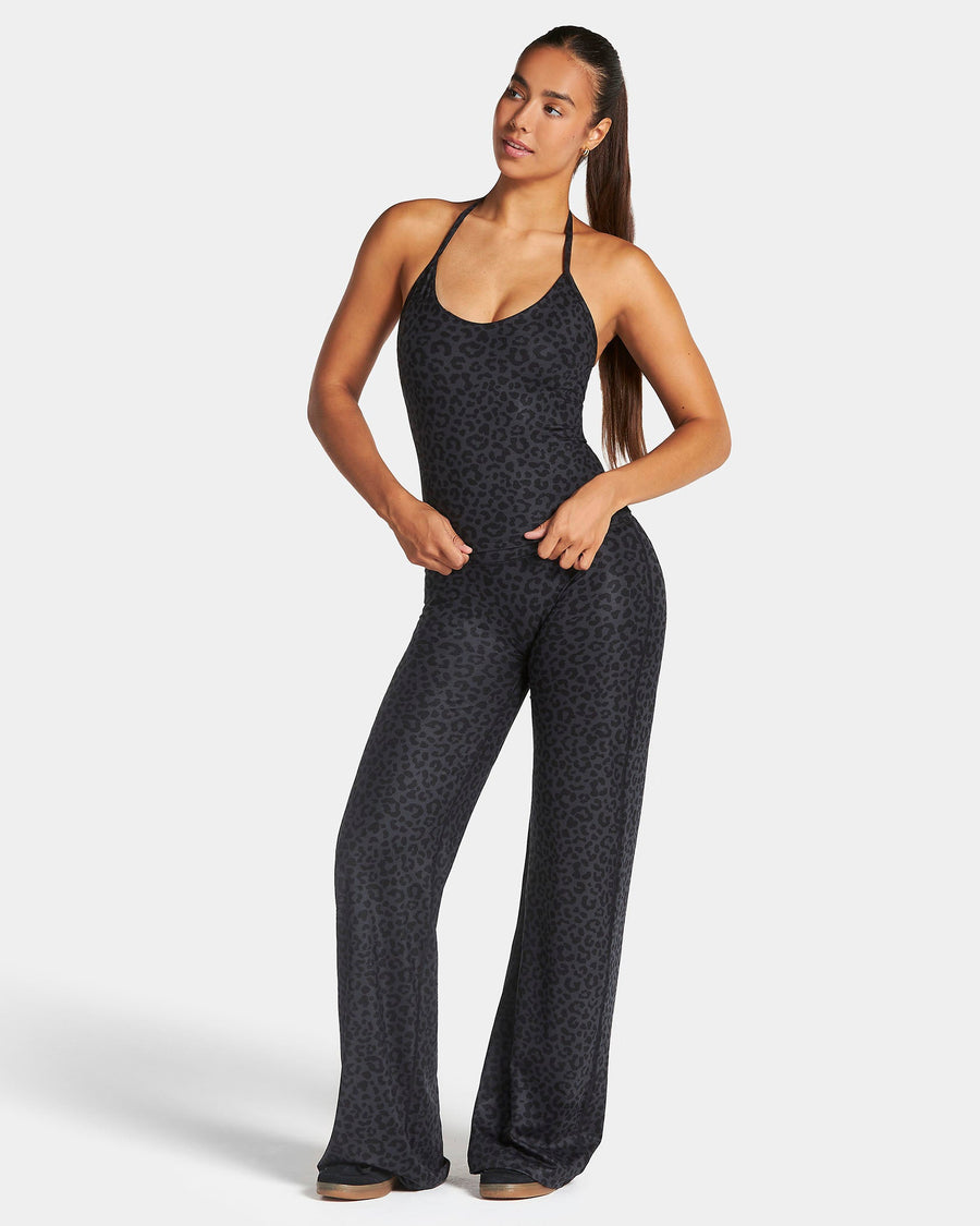 Pantalon à jambe droite standard Allrounder « Léopard noir »