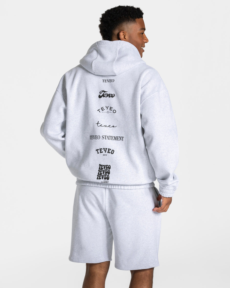 Veste de sport zippée oversize Anniversary « gris clair »