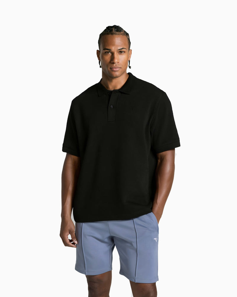Polo oversize Club « noir »
