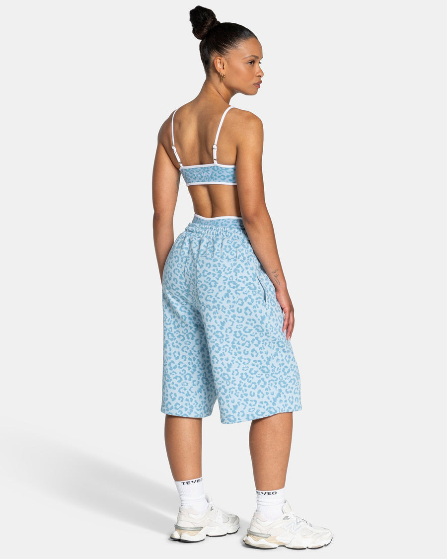 Jort oversize Contrastline « Léopard bleu layette »