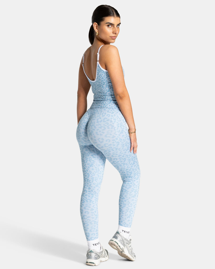 Caraco Contrastline « Léopard bleu layette »