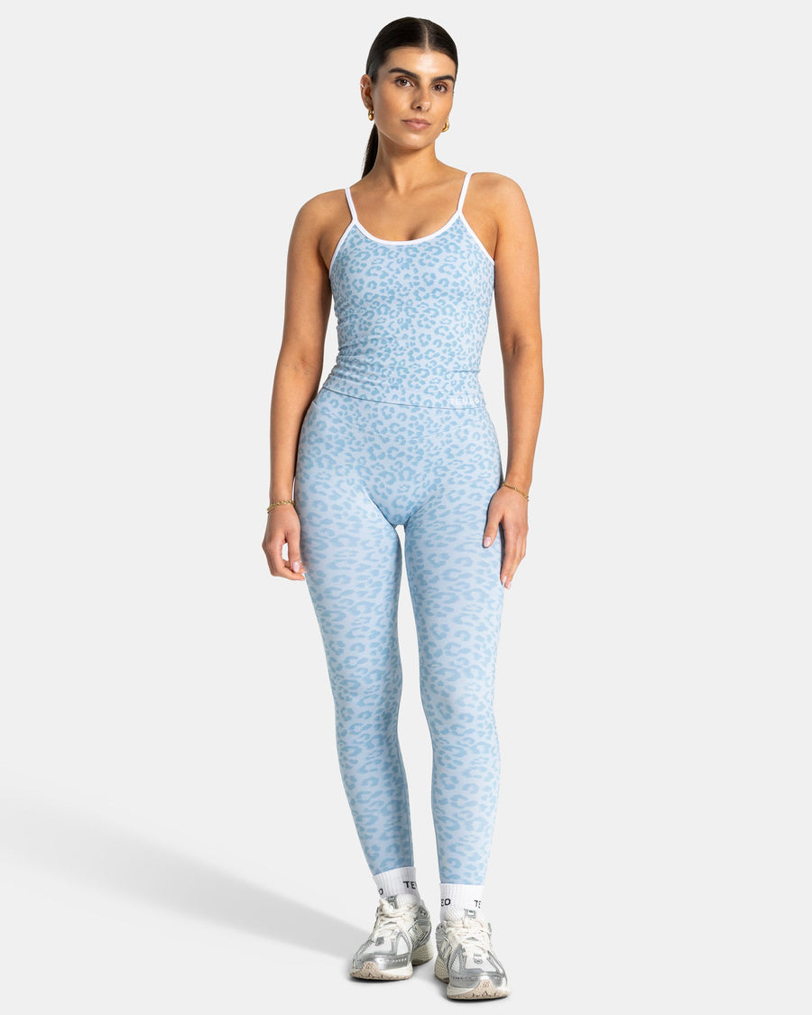 Caraco Contrastline « Léopard bleu layette »