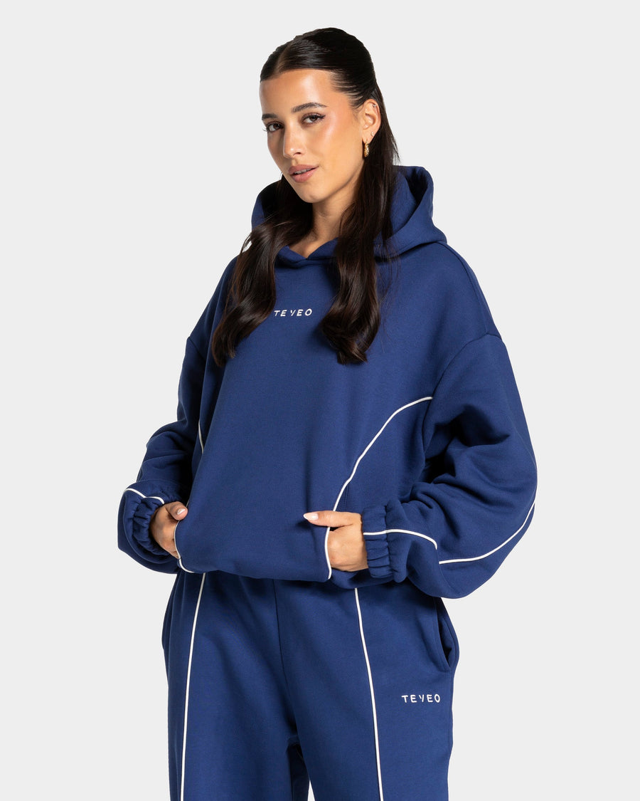 Sweat à capuche Contrastline « indigo »