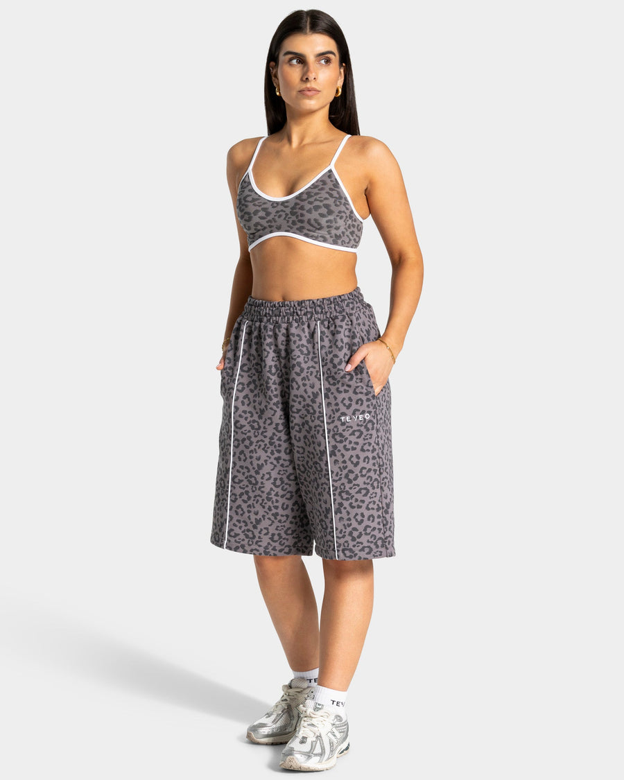 Jort oversize Contrastline « Léopard graphite »