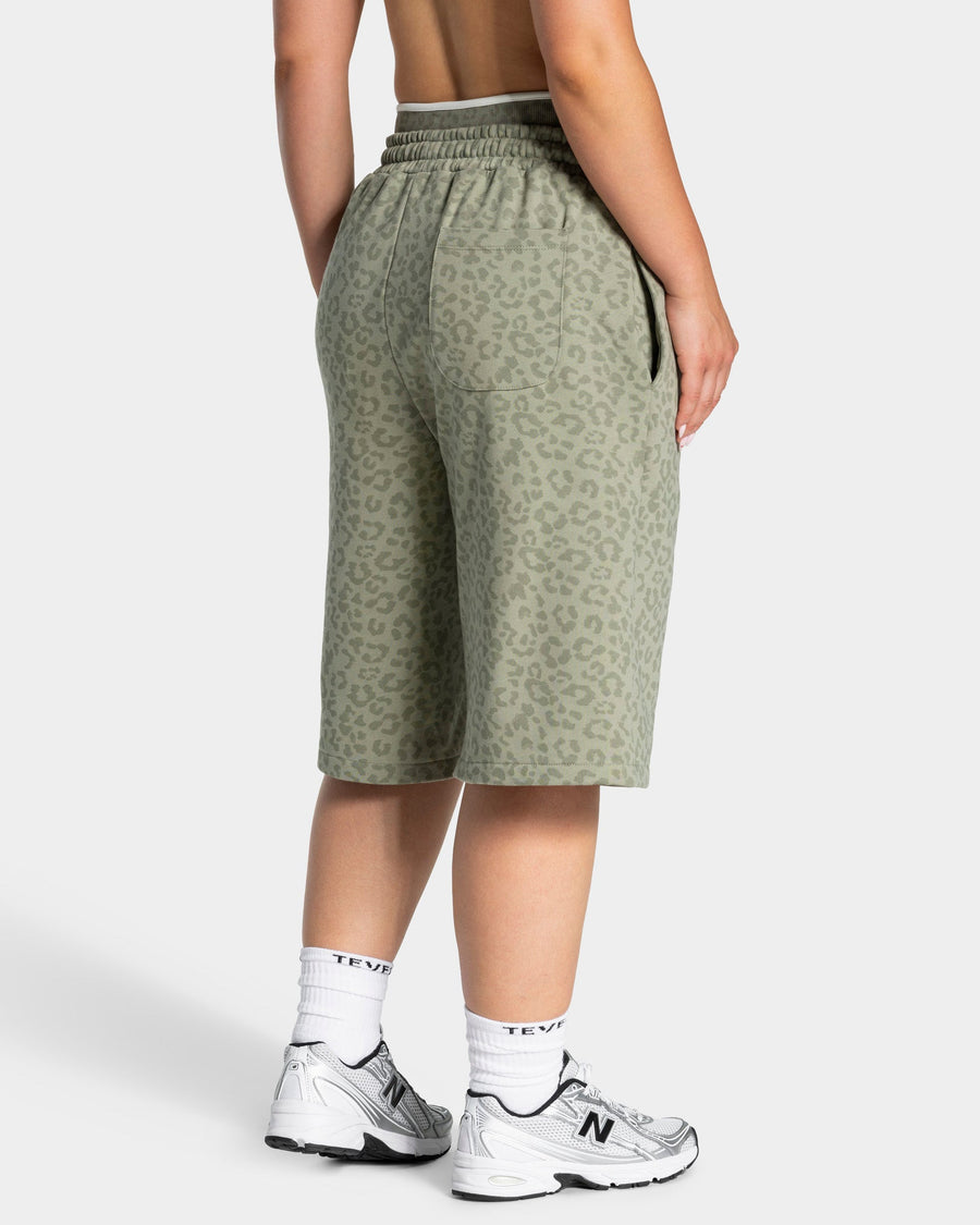 Jort oversize Contrastline « Léopard kaki »
