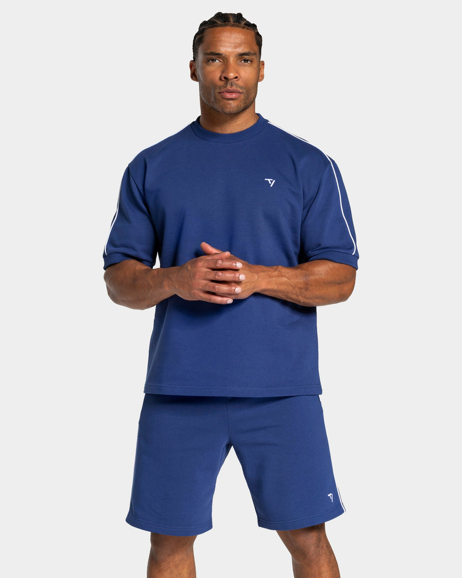 T-shirt oversize Contrastline « indigo »