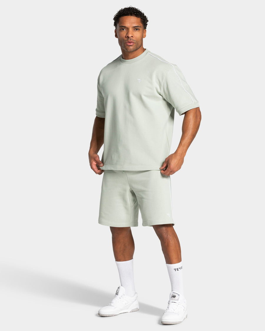 T-shirt oversize Contrastline « Pistache »