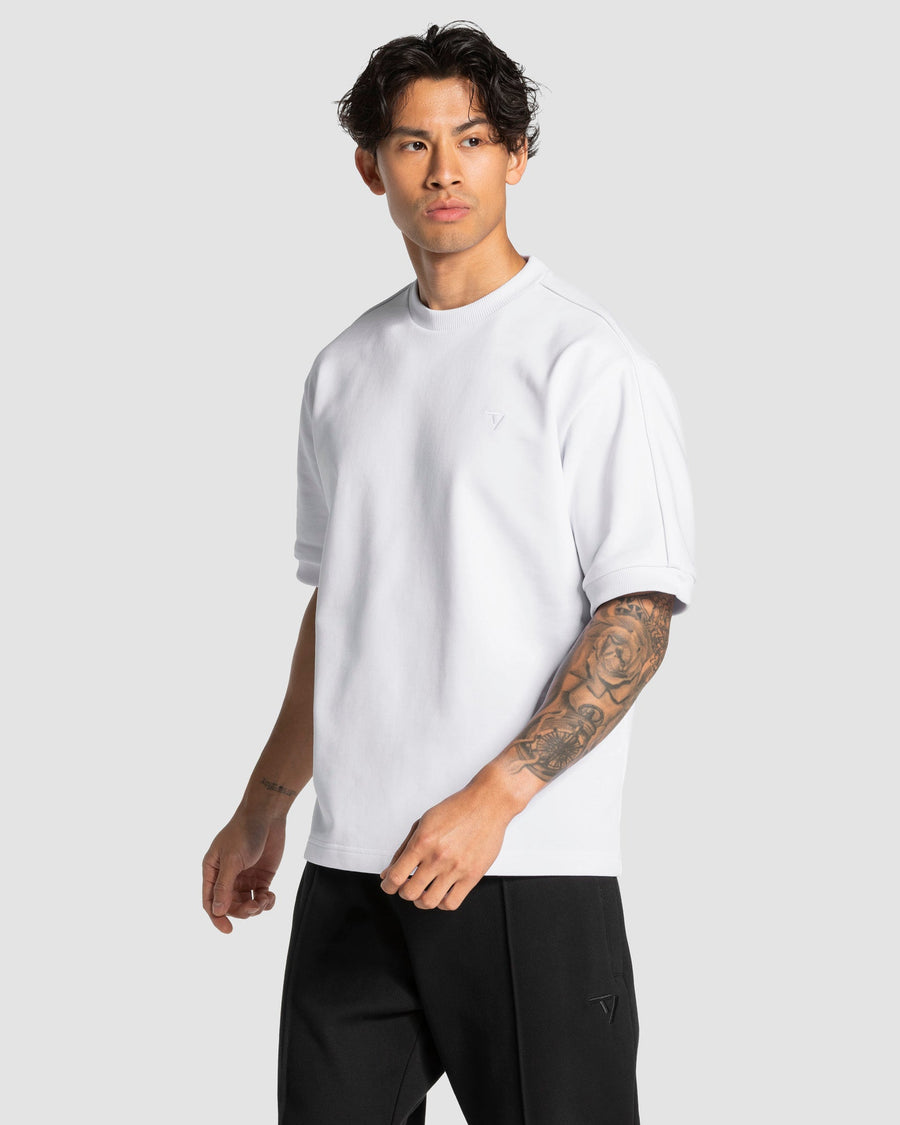 T-shirt oversize Contrastline « Blanc »