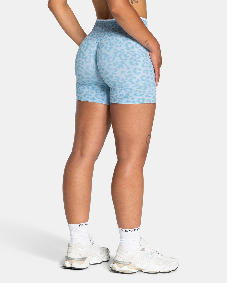 Short Sculpt Scrunch Contrastline « Léopard bleu layette »