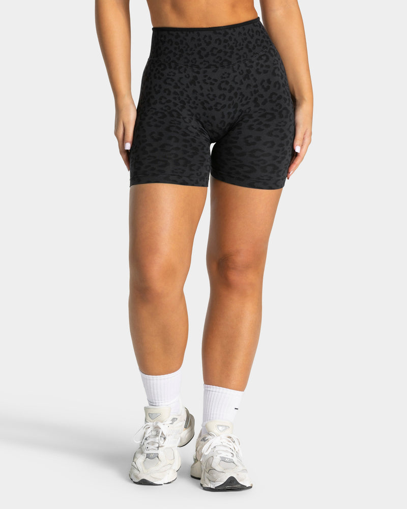 Short Sculpt Scrunch Contrastline « léopard noir »