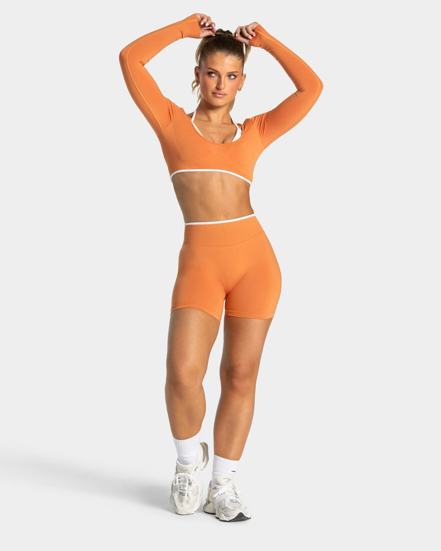 Haut à manches longues Contrastline « Pumpkin Spice »