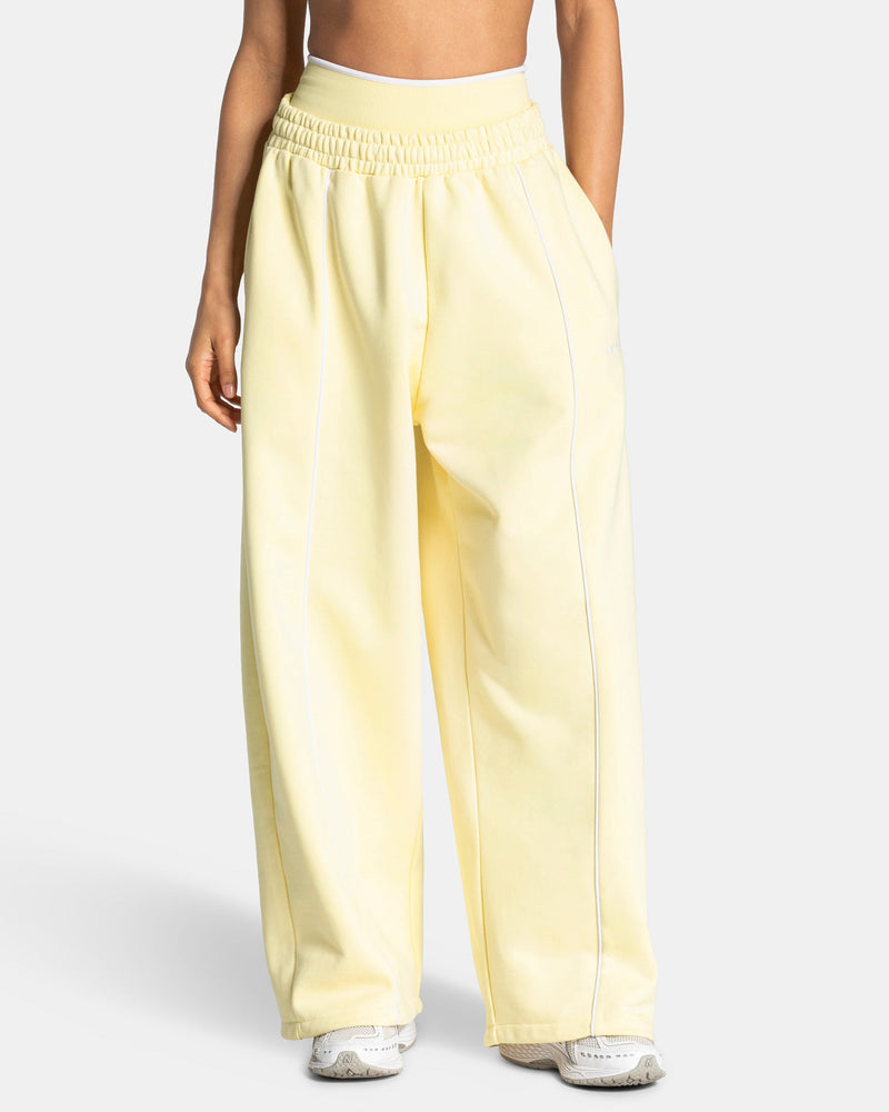 Pantalon de jogging Contrastline Wide Leg « Butter Yellow »
