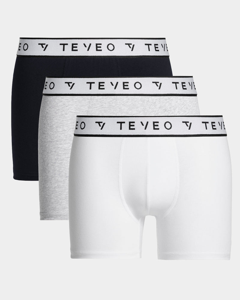 Boxer (lot de 3) Core « Gris chiné/Midnight/blanc »
