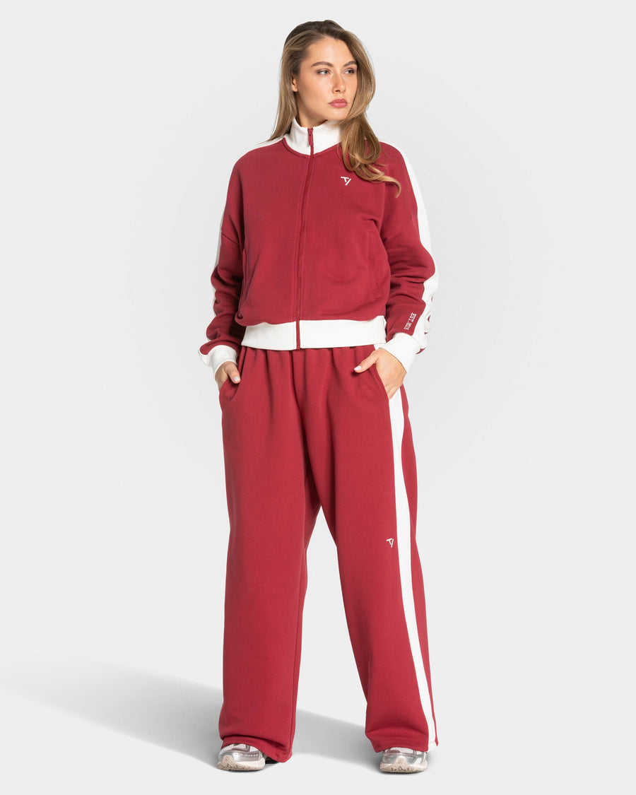 Pantalon de jogging Wide Leg Football « Cranberry »