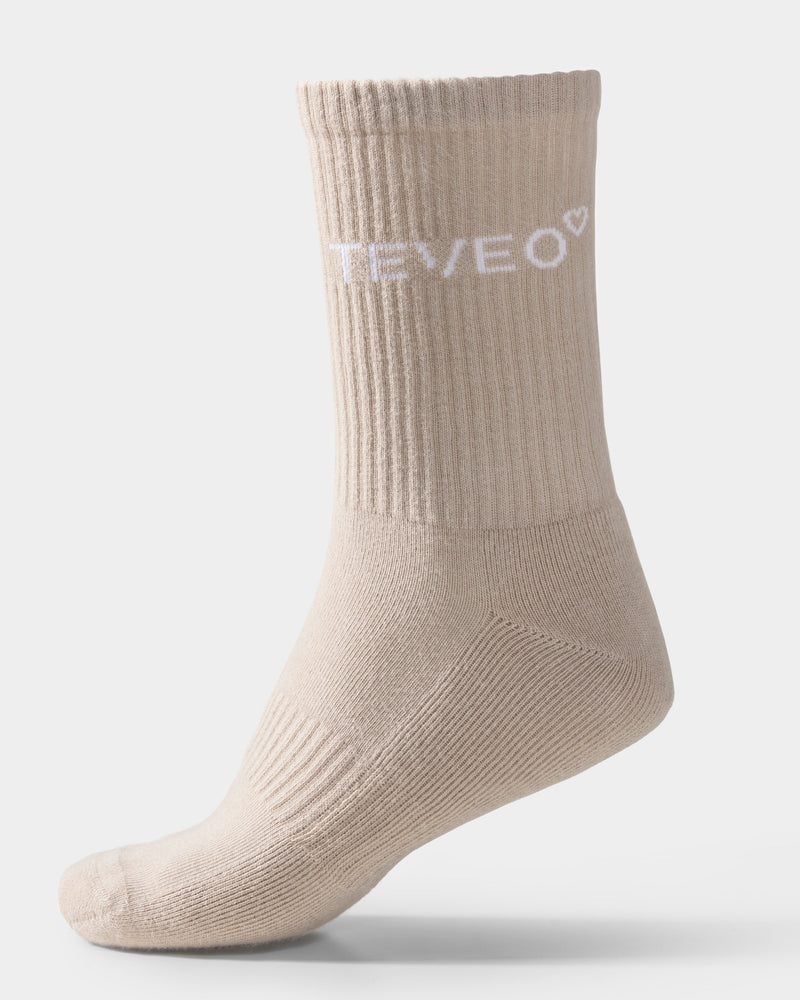 Chaussettes Contrastline (2 paires) « crème - blanc cassé »