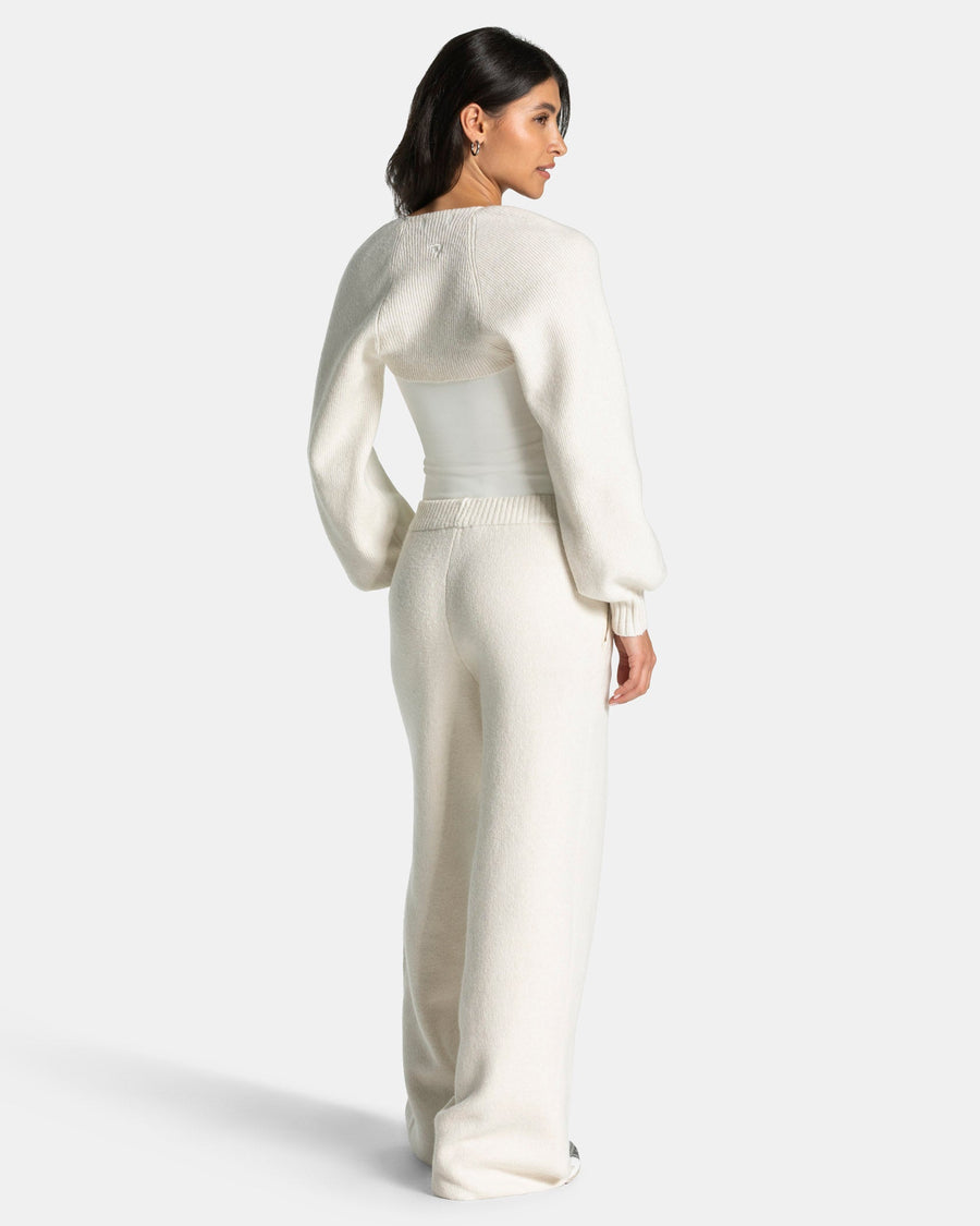 Pantalon jambe droite Knit « Cream »