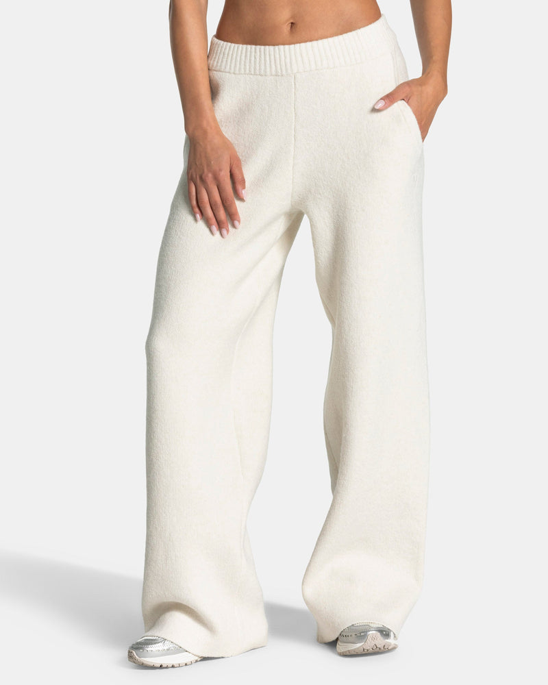 Pantalon jambe droite Knit « Cream »