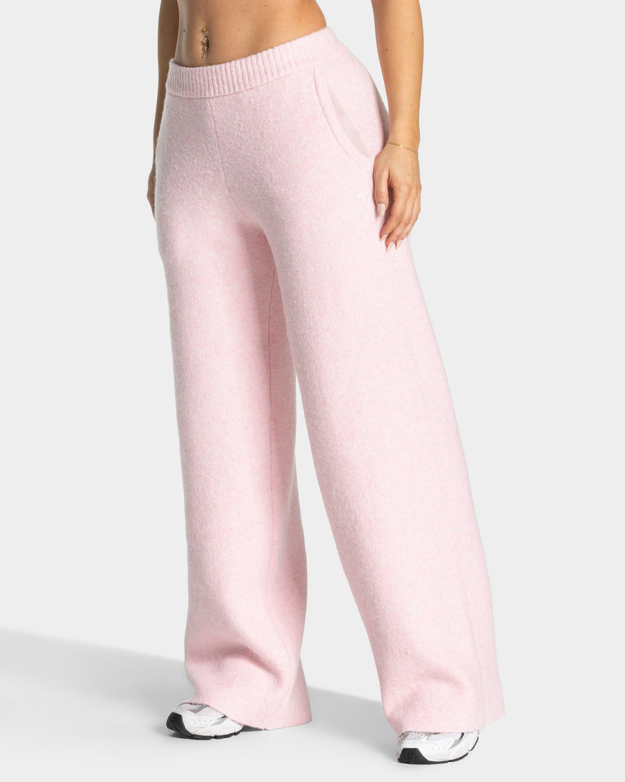 Pantalon jambe droite Knit « Rose »