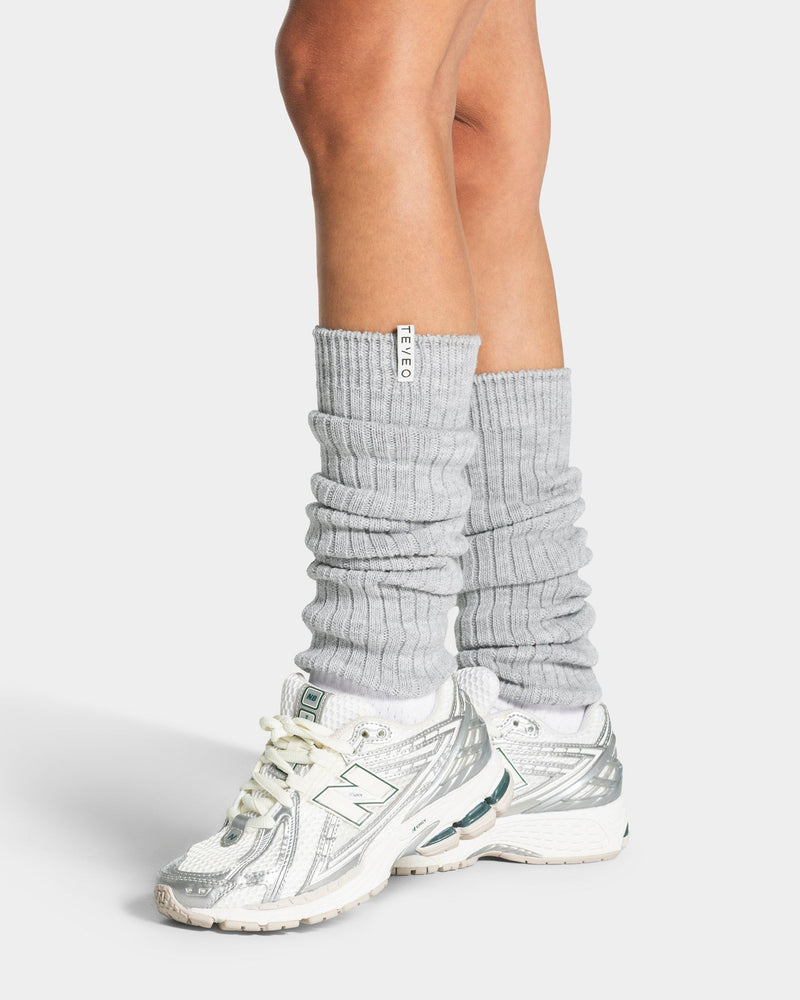 Guêtres Knit « gris chiné »