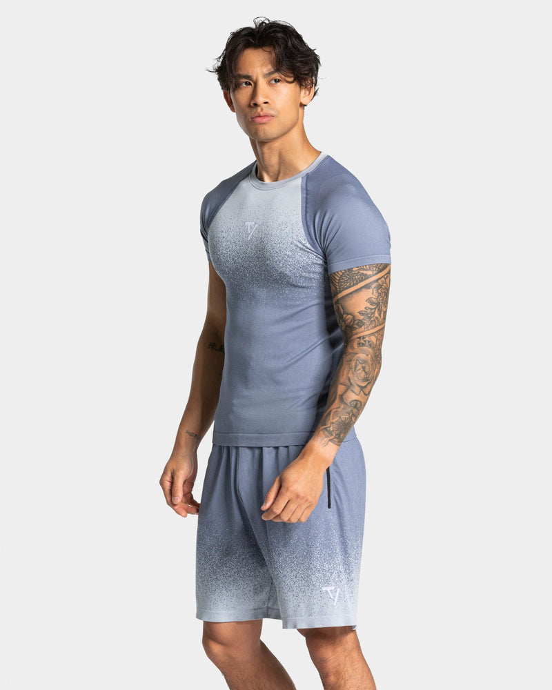 T-shirt sans coutures Lift « Bleu acier »