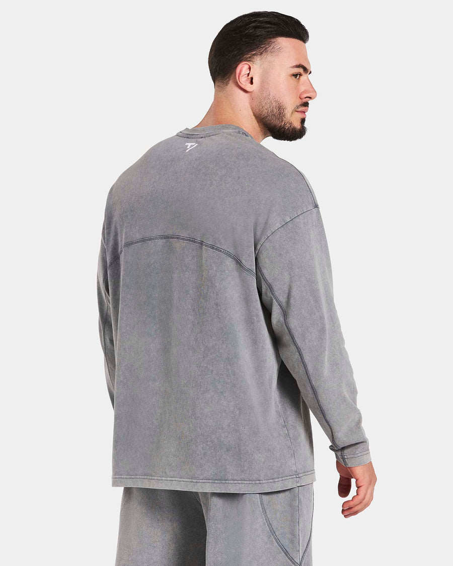 Haut à manches longues oversize Legacy Lifting « Acid Grey »