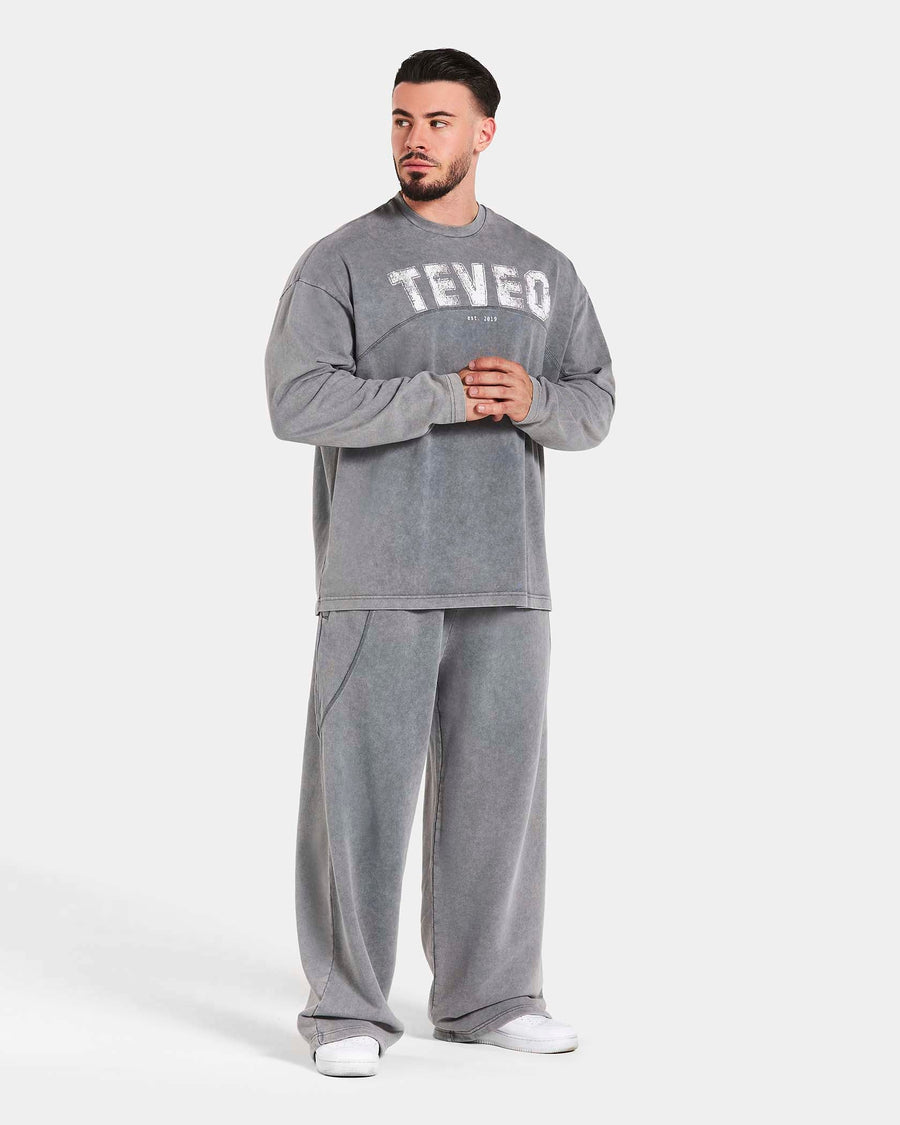 Haut à manches longues oversize Legacy Lifting « Acid Grey »